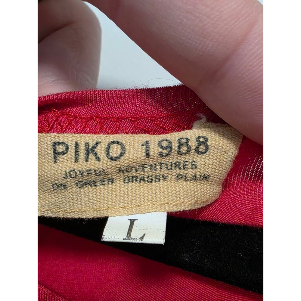 Women's Piko 1988 Top Size L Red Long Sleeve - Picture 4 of 9